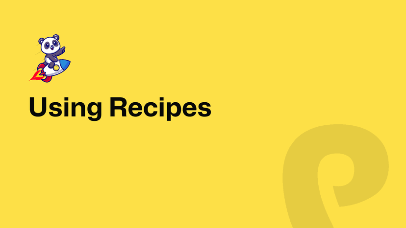 Using Recipes